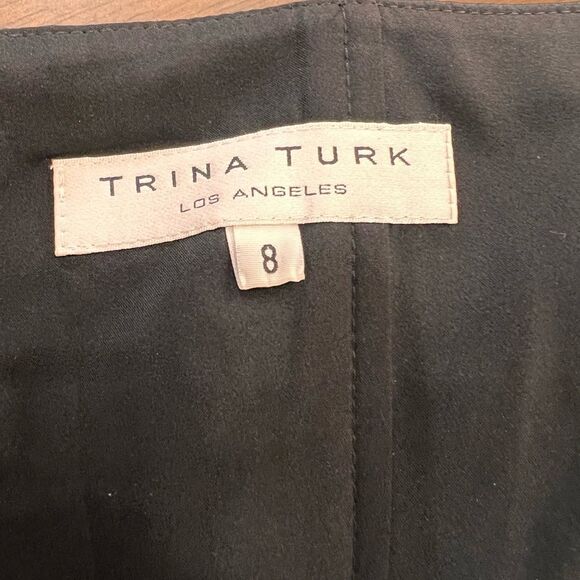 Trina Turk Silk Halter Maxi Dress 8 Multicolor Abstract Print Nordstrom NWT - Picture 6 of 14